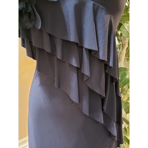 NIC & DOM Women's Blue Floral Scoop Neck Sleeveless Knee Length Dress Size Small - Picture 3 of 9